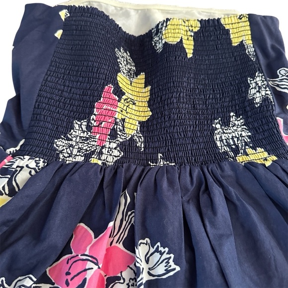 Lilly Pulitzer Strapless Floral Fit & Flare Dress | Size 4 - Picture 9 of 13